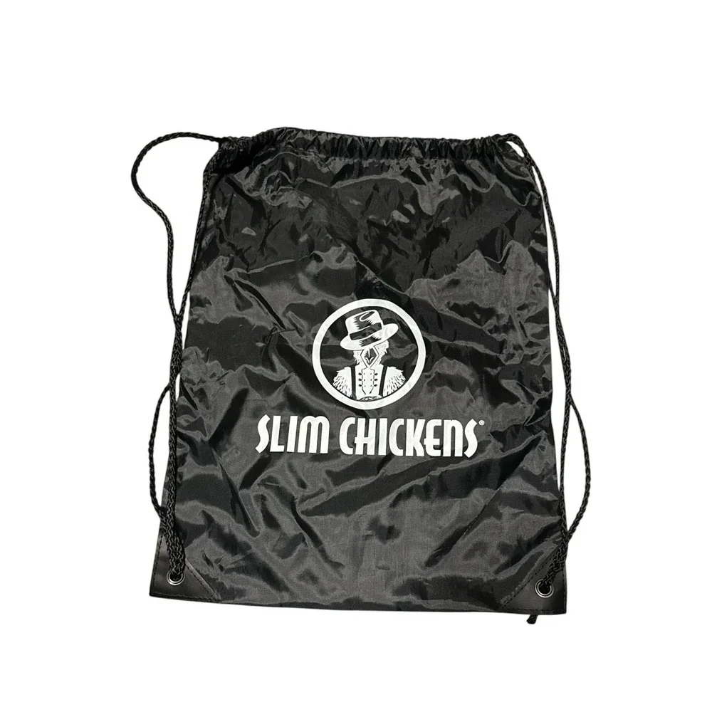 Slim Chickens Drawstring Sack Day Pack Gym Tote Locker Bag Back Pack